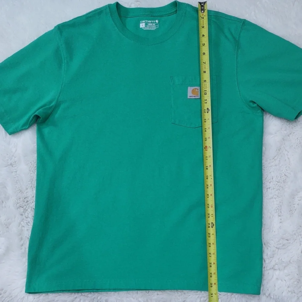 Carhartt Vibrant Green Tee with Pocket - Picture 9 of 15